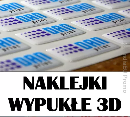 Naklejki wypukłe 3D żywica