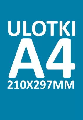 Ulotki A4 rozm.210x297mm - 1000 sztuk