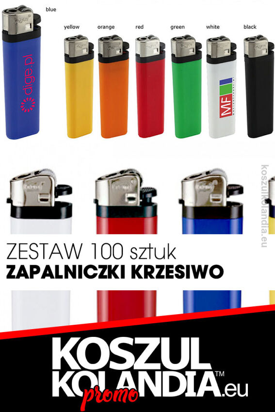 ZESTAW 100 SZTUK zaplaniczki krzesiwowe krzesiwo