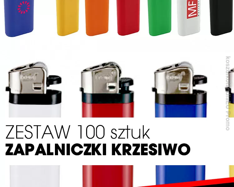 ZESTAW 100 SZTUK zaplaniczki krzesiwowe krzesiwo