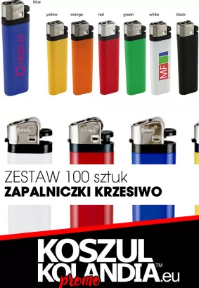 ZAPALNICZKI "BRUTAL" z nadrukiem - 100 sztuk