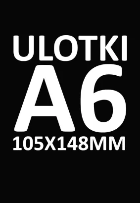 Ulotki A6 rozm.105x148mm - 2000 sztuk