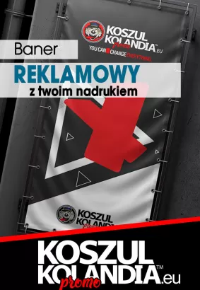 Baner reklamowy 1m2 z własnym projektem