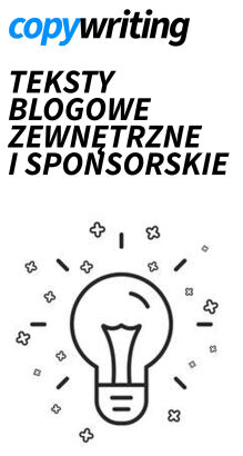 Copywriting - teksty blogowe zewnętrzne i sponsorskie