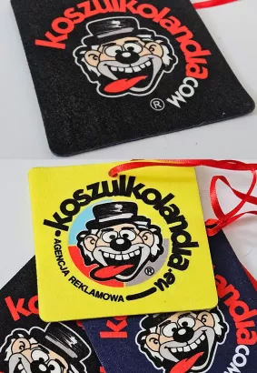 Zawieszki STANDARD kwadratowe z twoim logo Car Fresh - 100 sztuk