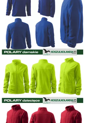 POLARY STANDARDOWE Adler JACKET 501 męskie 503 damskie 504 dziecięce MIX KOLORÓW I ROZMIARÓW - Zestaw 10 sztuk