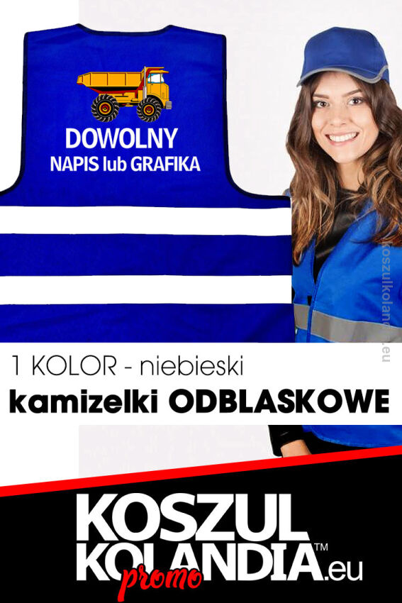 kamizelki niebieski odblaskowe