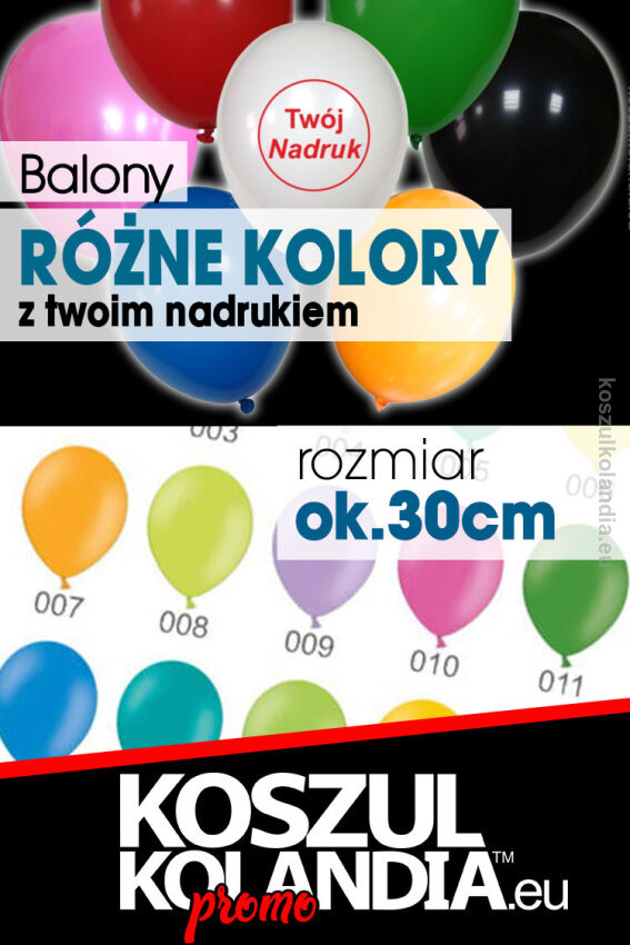 balony z własnym nadrukiem