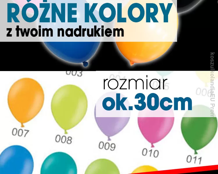 balony z własnym nadrukiem