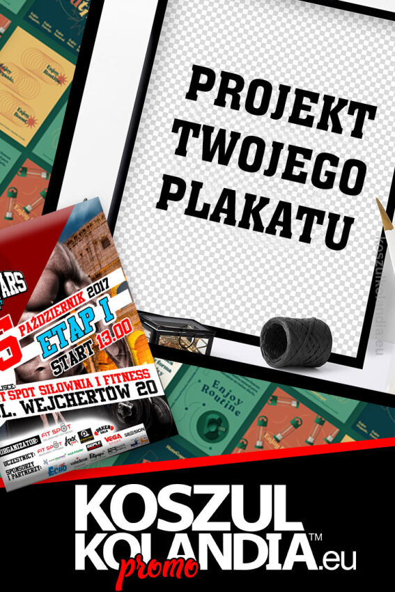 Profesjonalny projekt ulotki lub plakatu formaty od A1-A7