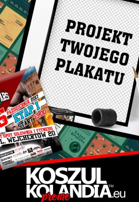 Profesjonalny projekt ulotki lub plakatu formaty od A1-A7