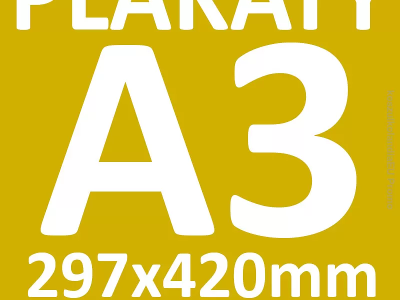 Plakaty A3 rozm.297x420mm - 100 sztuk