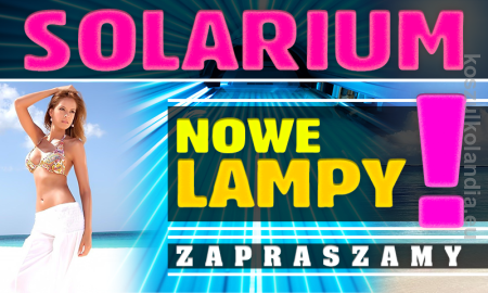 Baner reklamowy SOLARIUM 2 x 1,2 m  PROMOCJA !