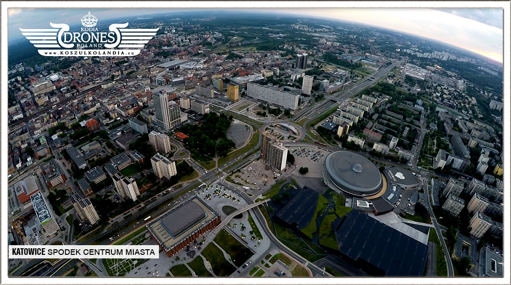 katowice centrum cubus dron z lotu